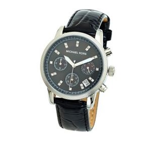 Michael Kors Black Patent Leather MK 5050 Watch